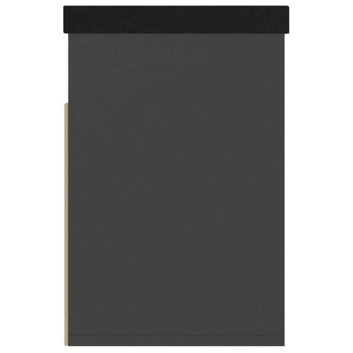 Panca Porta Scarpe con Cuscino Grigia 80x30x47cm Multistrato 326761