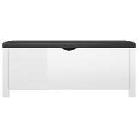 Cassapanca con Cuscino Bianco Lucido 105x40x45 cm in Truciolato cod mxl 63191