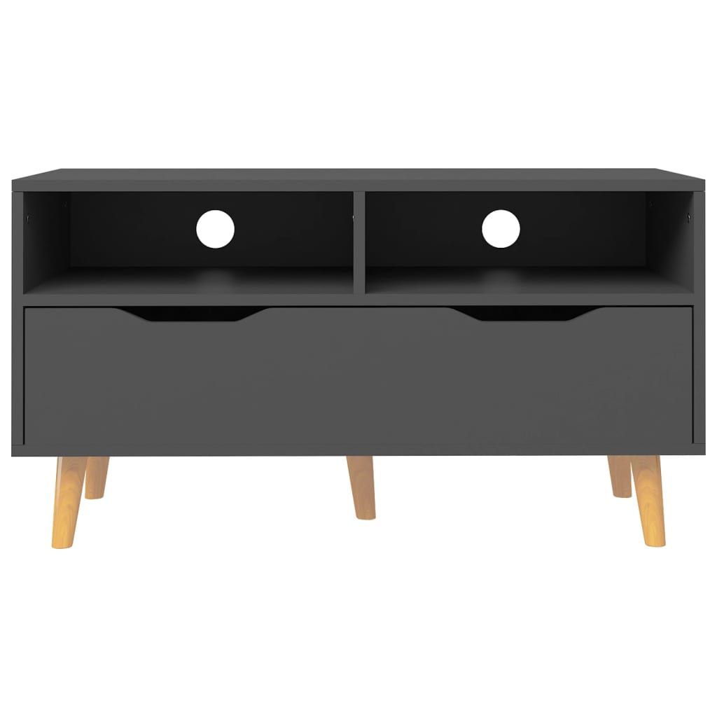 Mobile Porta TV Grigio 90x40x48,5 cm in Legno Multistrato 326779