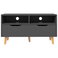 Mobile Porta TV Grigio 90x40x48,5 cm in Legno Multistrato 326779
