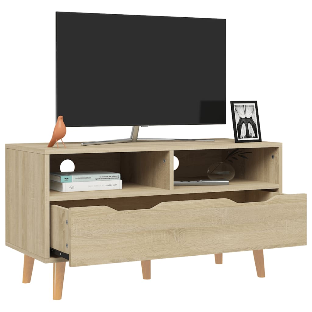 Mobile Porta TV Rovere Sonoma 90x40x48,5 cm Legno Multistrato 326780