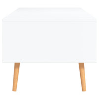 Tavolino da Salotto Bianco 100x49,5x43 cm in Legno Multistrato 326786