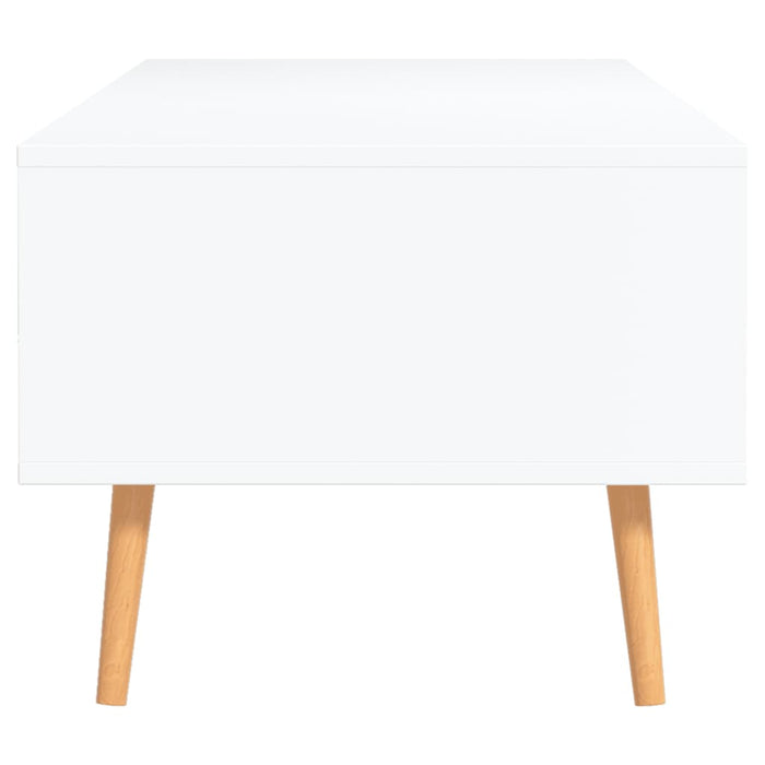 Tavolino da Salotto Bianco 100x49,5x43 cm in Legno Multistrato 326786