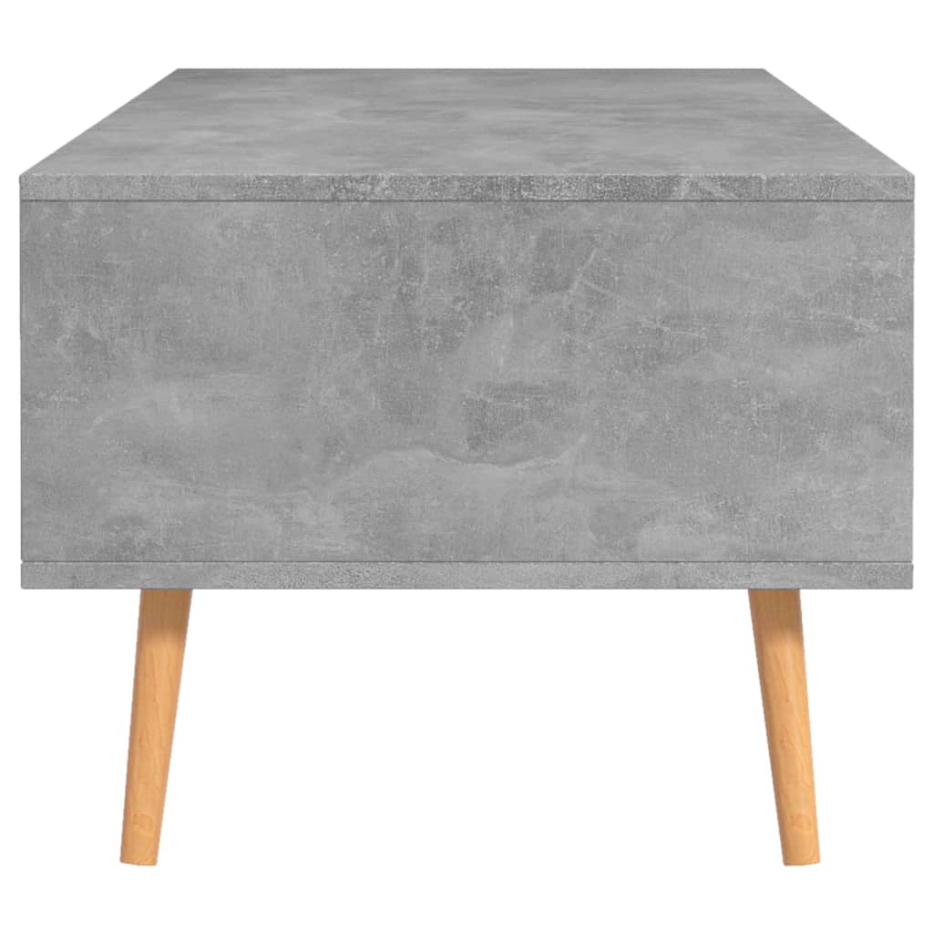 Tavolino Salotto Grigio Cemento 100x49,5x43cm Legno Multistrato 326790