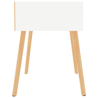 Comodini 2 pz Bianchi 40x40x56 cm in Legno Multistrato 326796