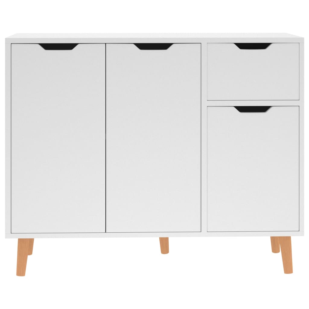Credenza Bianca 90x30x72 cm in Legno Multistrato 326813