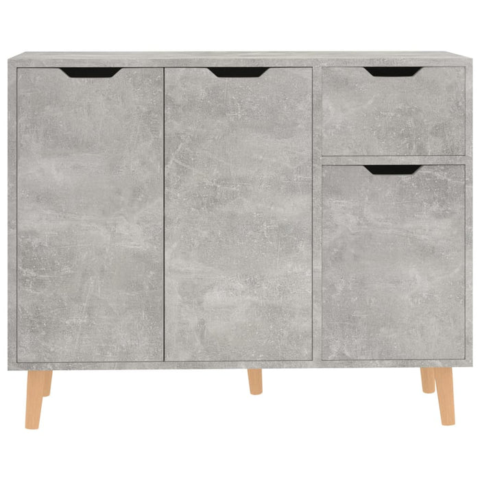 Credenza Grigio Cemento 90x30x72 cm in Legno Multistrato 326817