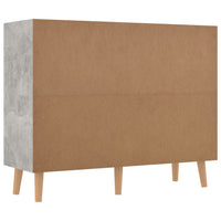 Credenza Grigio Cemento 90x30x72 cm in Legno Multistrato 326817