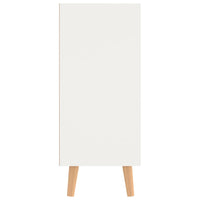 Credenza Bianca e Rovere Sonoma 90x30x72cm in Legno Multistrato 326818