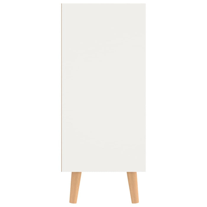 Credenza Bianca e Rovere Sonoma 90x30x72cm in Legno Multistrato 326818