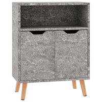 Credenza-Buffet-Armadio da cucina Grigio Cemento 60x30x72 cm in Legno Multistrato