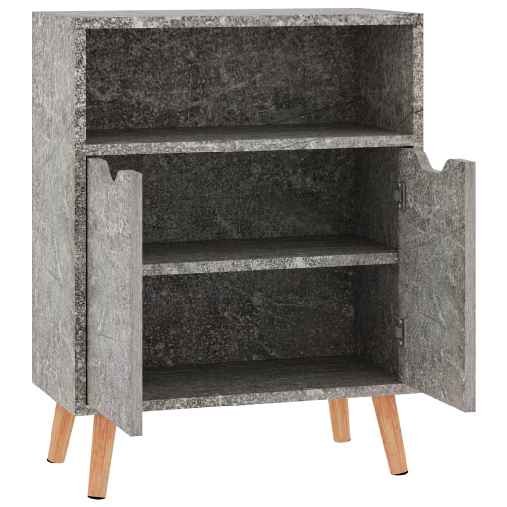 Credenza Grigio Cemento 60x30x72 cm in Legno Multistrato 326826