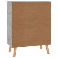 Credenza Grigio Cemento 60x30x72 cm in Legno Multistrato 326826