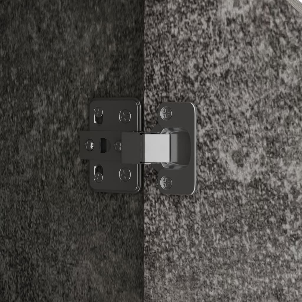 Credenza-Buffet-Armadio da cucina Grigio Cemento 60x30x72 cm in Legno Multistrato