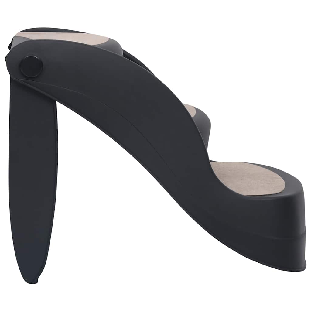 Scala per Cani Pieghevole con 3 Gradini Nera cod mxl 69615