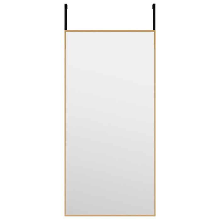 Specchio da Porta-Specchio da Appendere-Specchio Decorativo Oro 30x60 cm Vetro e Alluminio