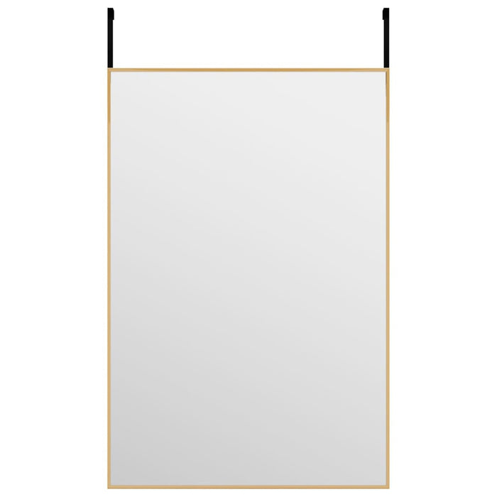 Specchio da Porta-Specchio da Appendere-Specchio Decorativo Oro 40x60 cm in Vetro e Alluminio