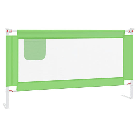 Sponda Letto di Sicurezza per Bambini Verde 160x25cm in Tessuto 10194