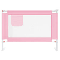 Sponda Letto di Sicurezza per Bambini Rosa 90x25 cm in Tessuto 10198