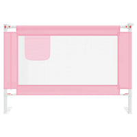 Sponda Letto di Sicurezza per Bambini Rosa 100x25cm in Tessuto 10199