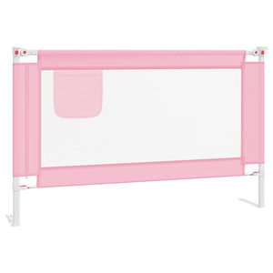 Sponda Letto di Sicurezza per Bambini Rosa 120x25 cm Tessuto 10200