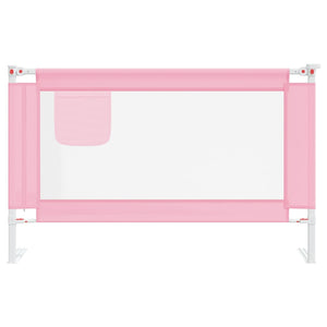 Sponda Letto di Sicurezza per Bambini Rosa 120x25 cm Tessuto 10200