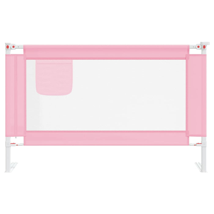 Sponda Letto di Sicurezza per Bambini Rosa 120x25 cm Tessuto 10200