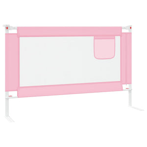 Sponda Letto di Sicurezza per Bambini Rosa 120x25 cm Tessuto 10200