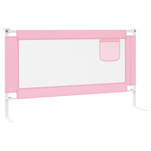 Sponda Letto di Sicurezza per Bambini Rosa 140x25 cm in Tessuto cod mxl 78609