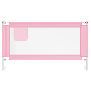 Sponda Letto di Sicurezza per Bambini Rosa 150x25 cm Tessuto 10202