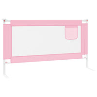 Sponda Letto di Sicurezza per Bambini Rosa 150x25 cm Tessuto 10202