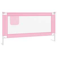 Sponda Letto di Sicurezza per Bambini Rosa 160x25 cm Tessuto 10203