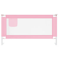Sponda Letto di Sicurezza per Bambini Rosa 160x25 cm Tessuto 10203