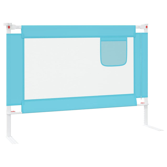 Sponda Letto di Sicurezza per Bambini Blu 90x25 cm in Tessuto 10207