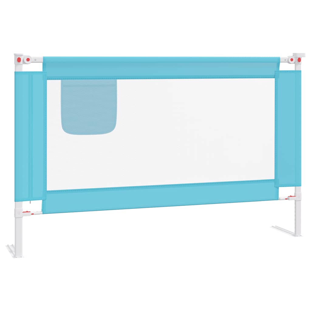 Sponda Letto di Sicurezza per Bambini Blu 120x25 cm in Tessuto 10209