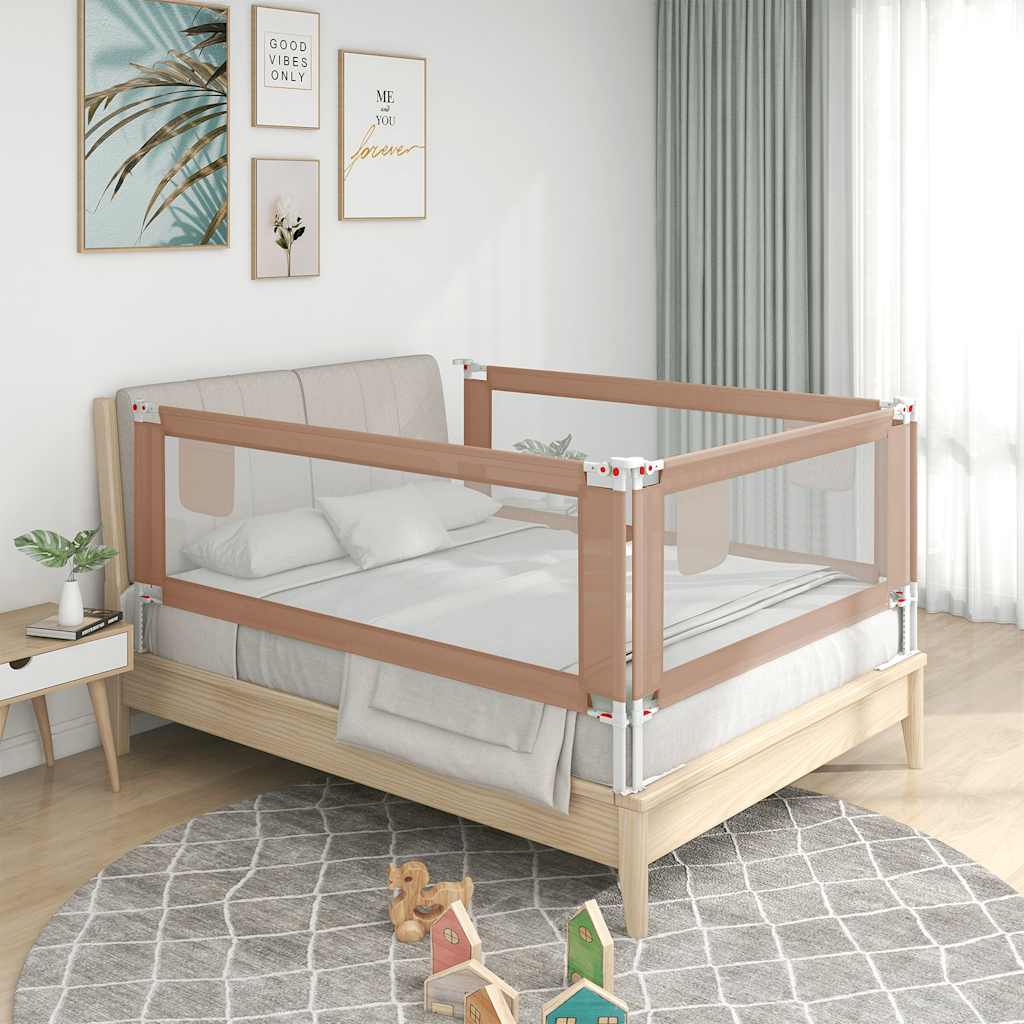 Sponda Letto di Sicurezza per Bambini Talpa 100x25cm in Tessuto 10217