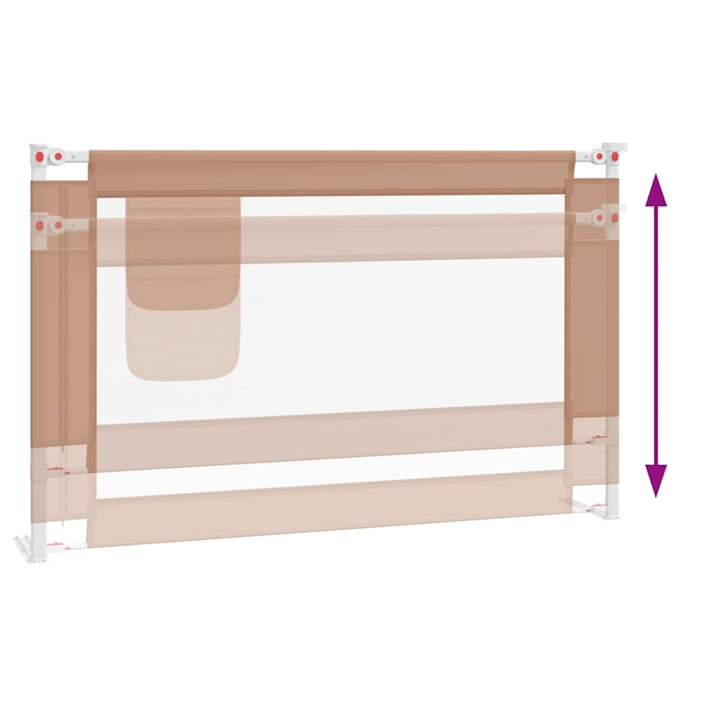 Sponda Letto di Sicurezza per Bambini Tortora 120x25 cm Tessuto cod mxl 72842