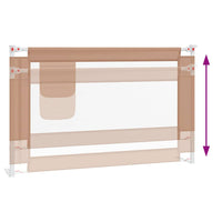 Sponda Letto di Sicurezza per Bambini Tortora 120x25 cm Tessuto cod mxl 72842