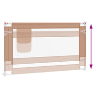 Sponda Letto di Sicurezza per Bambini Talpa 140x25cm in Tessuto 10219