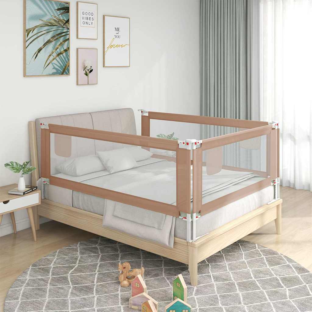 Sponda Letto di Sicurezza per Bambini Talpa 200x25cm in Tessuto 10224