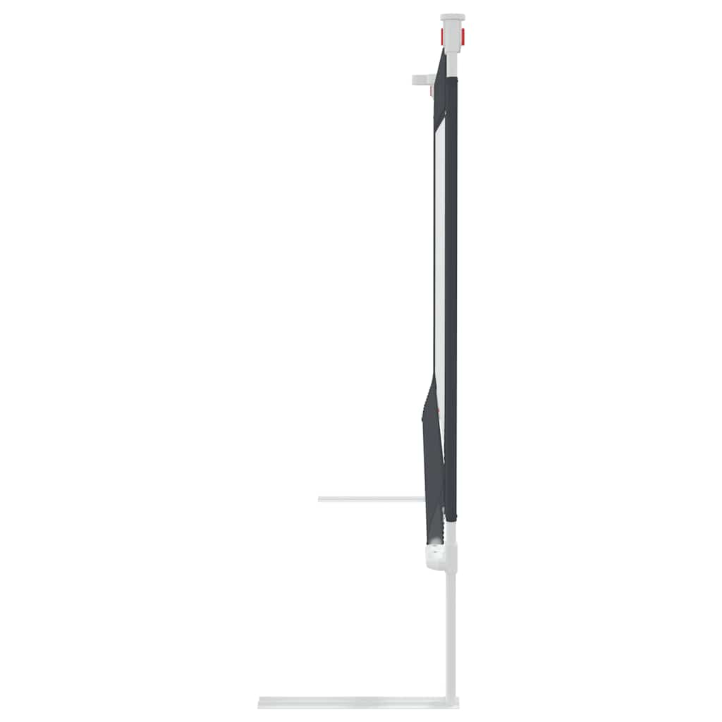 Sponda Letto Sicurezza Bambini Grigio Scuro 140x25 cm Tessuto 10228