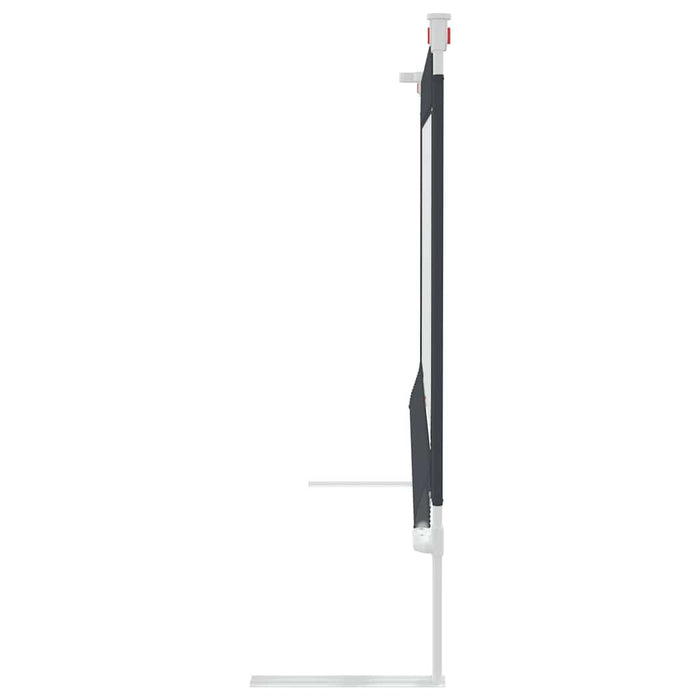 Sponda Letto Sicurezza Bambini Grigio Scuro 140x25 cm Tessuto 10228