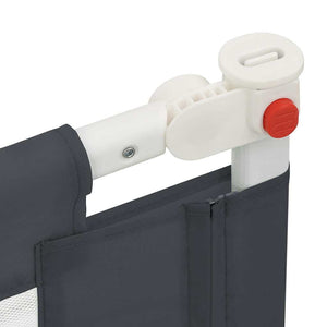 Sponda Letto Sicurezza Bambini Grigio Scuro 190x25 cm Tessuto 10232