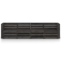 Divano da Giardino a 4 Posti in Legno di Pino Impregnato Grigio cod mxl 41091