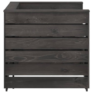 Set Divani da Giardino 6 pz in Legno di Pino Impregnato Grigio cod mxl 43380