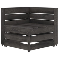 Set Divani da Giardino 8 pz in Legno di Pino Impregnato Grigio cod mxl 43511