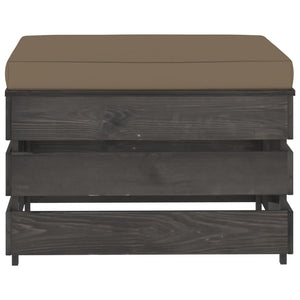 Set Divani da Giardino con Cuscini 7 pz Legno Impregnato Grigio cod mxl 44081