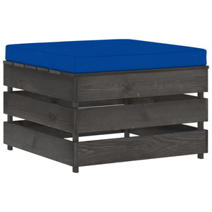 Set Divani da Giardino con Cuscini 8pz Legno Impregnato Grigio cod mxl 44016