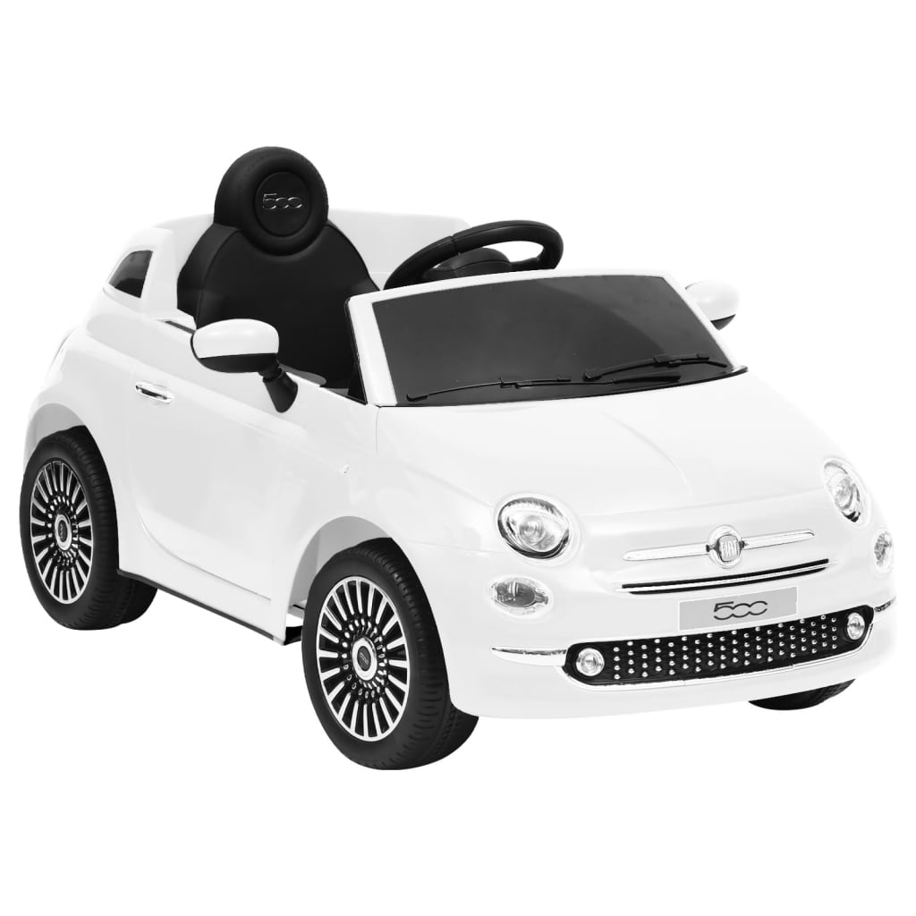 Auto elettrica per bambini fiat 500 bianca 02_0005277