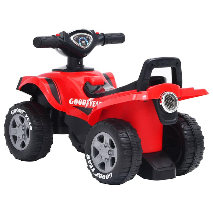 Quad Cavalcabile per Bambini Buon Anno Rosso 80319